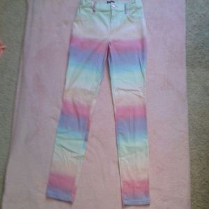 Children's Place jeggings (rainbow ombre)